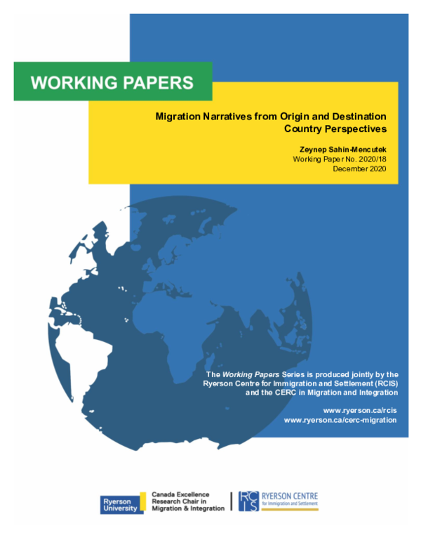 (PDF) Migration Narratives from Origin and Destination Country Perspectives