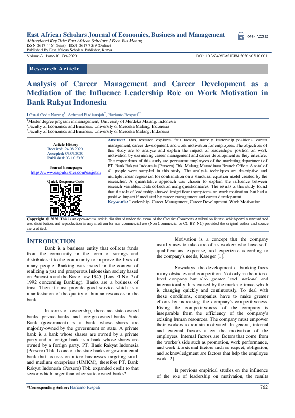 (PDF) Analysis of Career Management and Career Development as a ...