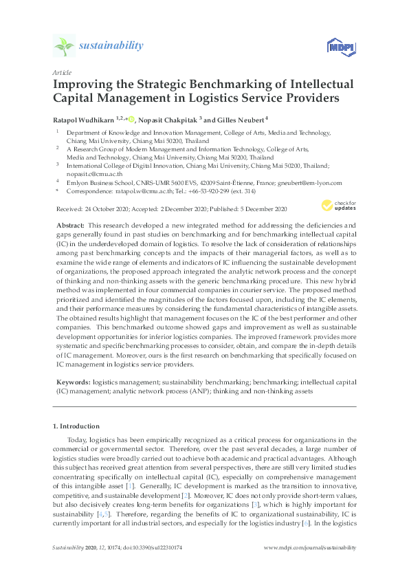 (PDF) Improving the Strategic Benchmarking of Intellectual Capital ...