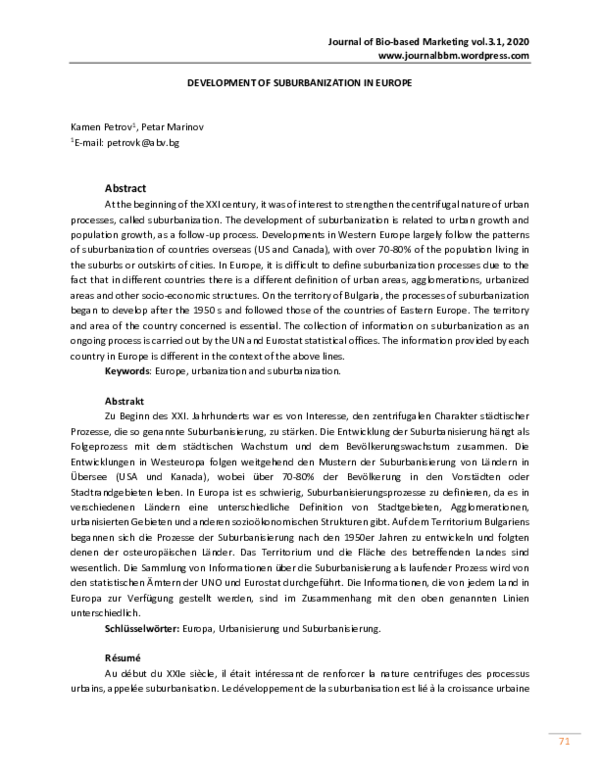 (PDF) Journal of Bio-based Marketing
