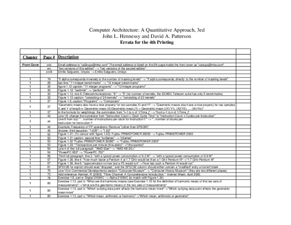 (PDF) Computer Architecture: A Quantitative Approach, 3ed