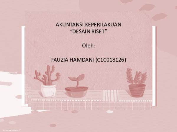 (PPT) Ppt desain riset