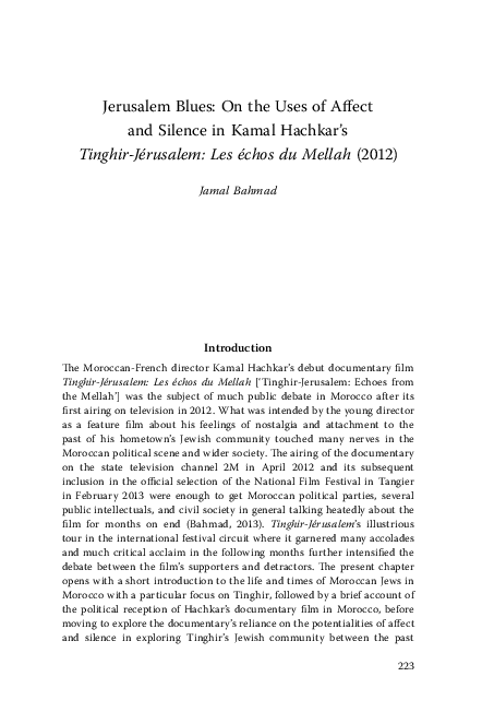 Moroccan Cinema Research Papers Academia Edu