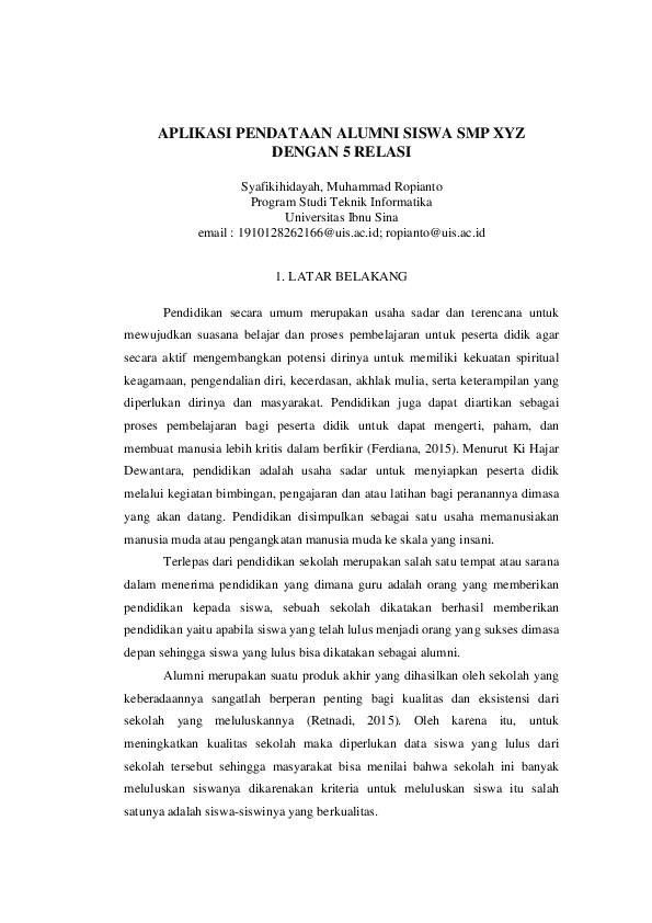 Mysql Database Research Papers Academia Edu