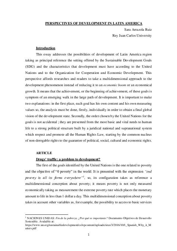 (PDF) PERSPECTIVES OF DEVELOPMENT IN LATIN AMERICA