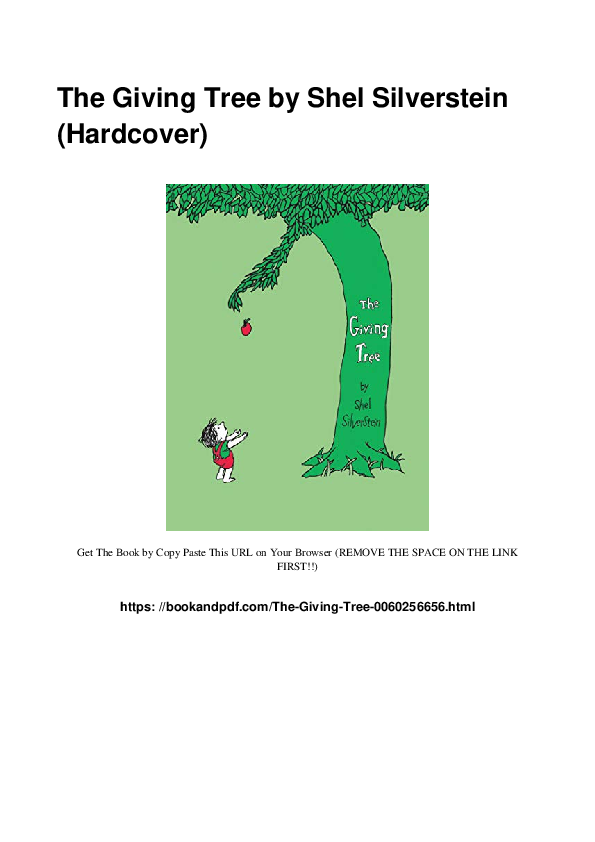 The Giving Tree by Shel Silverstein Hardcover