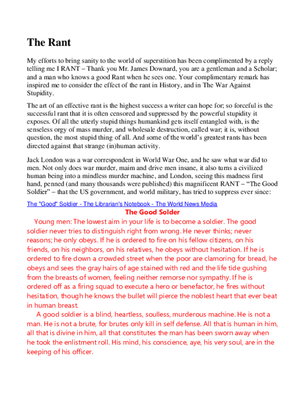 (PDF) The Rant