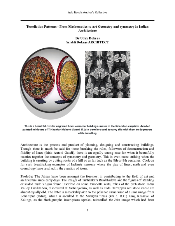 (DOC) Jain temples-Tessalation patterns in Jain temples