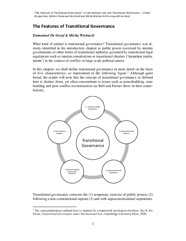 (PDF) The Features of Transitional Governance