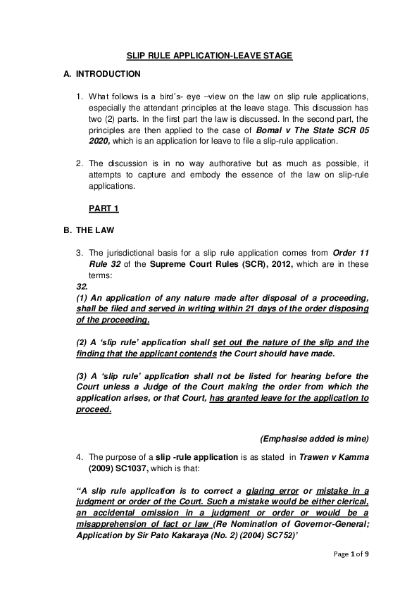 (PDF) Slip Rule Application FINAL DRAFT Edwin Lako Academia.edu