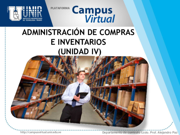 (PDF) ADMINISTRACIÓN DE COMPRAS E INVENTARIOS (UNIDAD IV