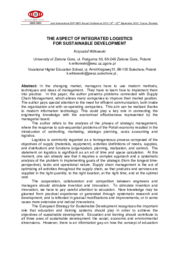 Belmar integrated logistics picture