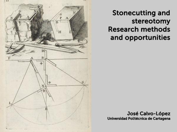 (PDF) Stonecutting and stereotomy. Research methods and opportunities