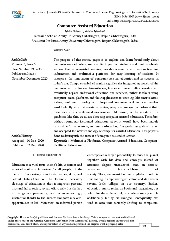 Related studies about computer-aided instruction picture