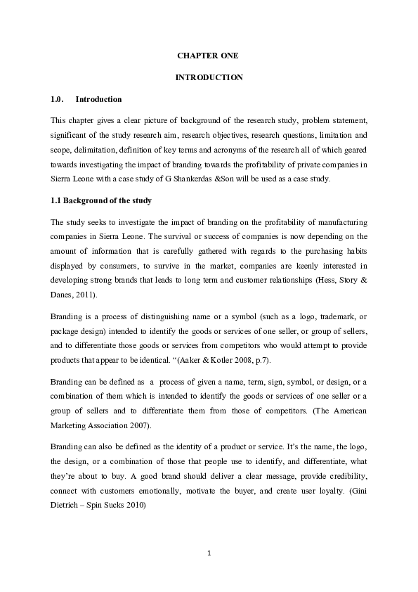 (DOC) CHAPTER ONE