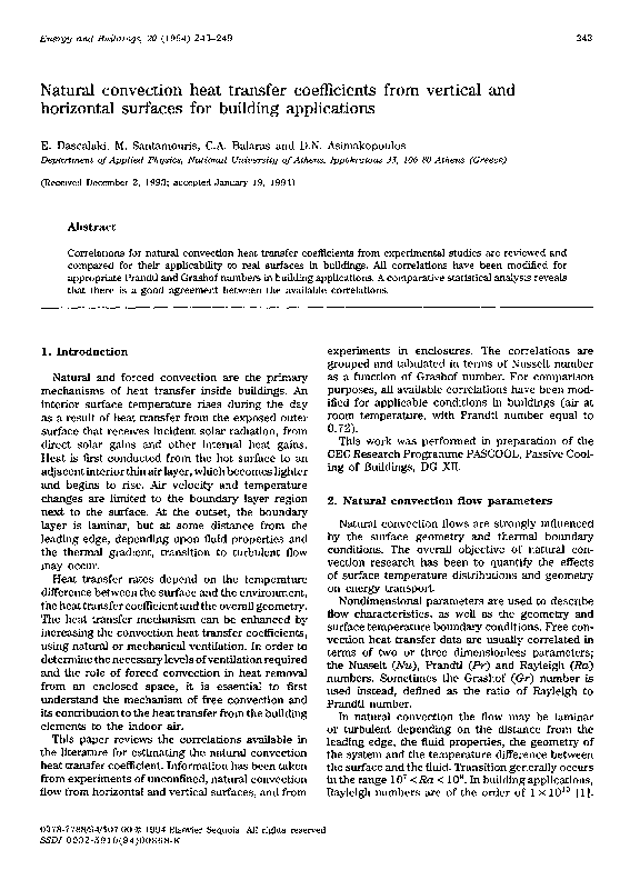 (PDF) Natural convection heat transfer coefficients from vertical and ...