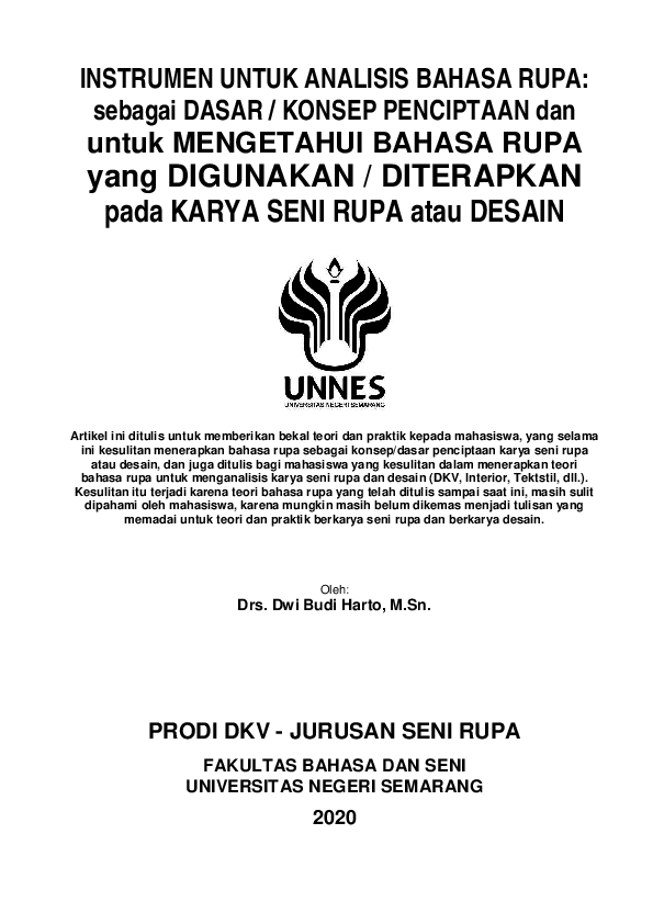 (PDF) INSTRUMEN UNTUK ANALISIS BAHASA RUPA: sebagai DASAR / KONSEP ...