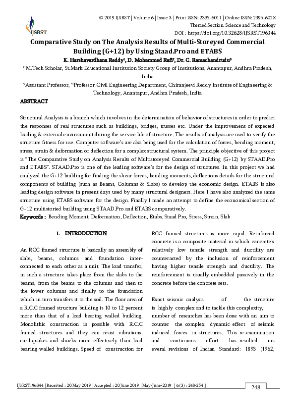 (PDF) Comparative Study on The Analysis Results of Multi-Storeyed ...