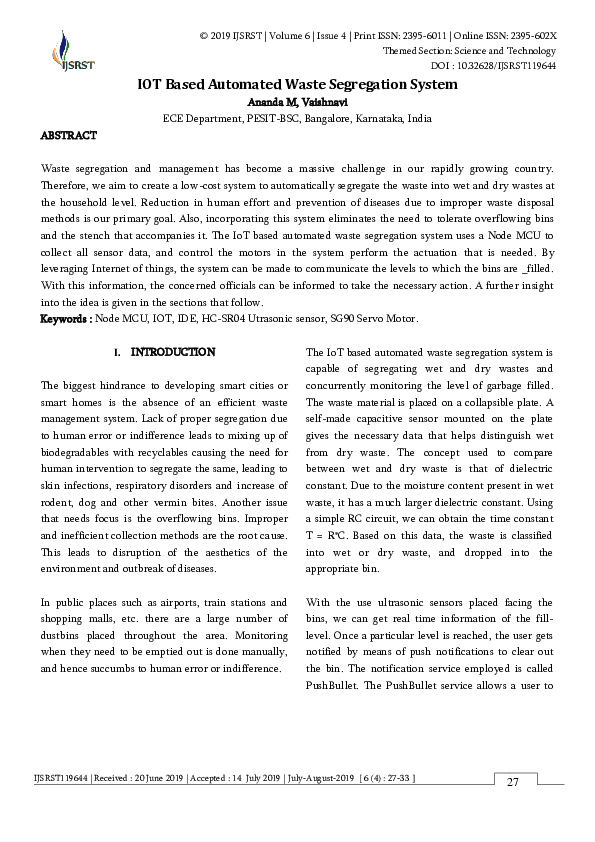 Household waste segregation picture