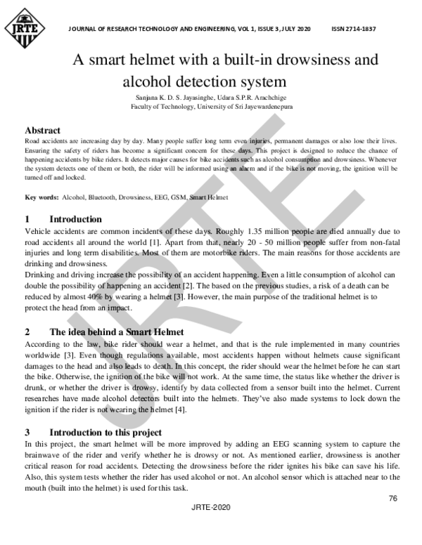 Helmet detection system picture