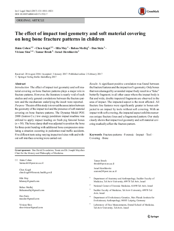 (PDF) The effect of impact tool geometry and soft material covering on ...