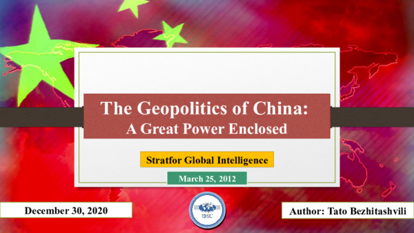 (PPT) The Geopolitics of China: A Great Power Enclosed (Presentation)