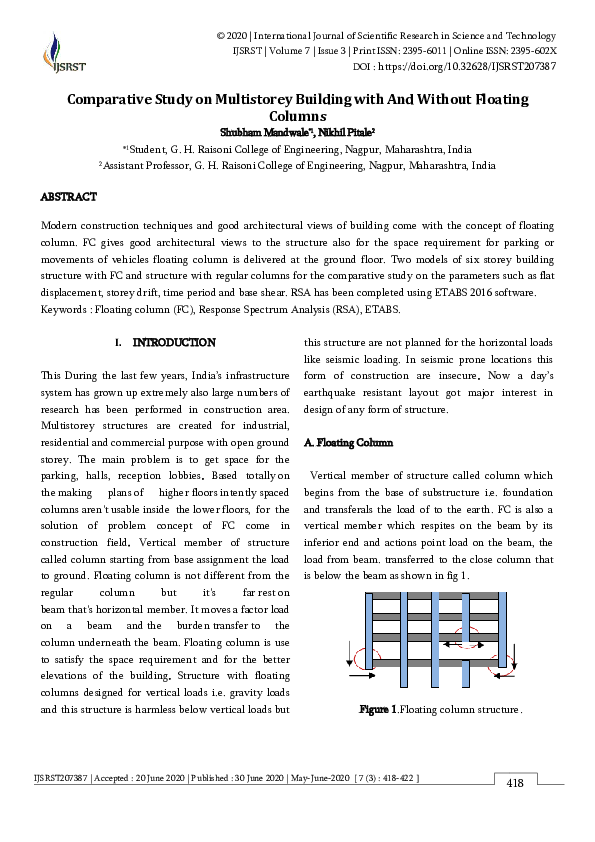 (PDF) Comparative Study on Multistorey Building with And Without ...