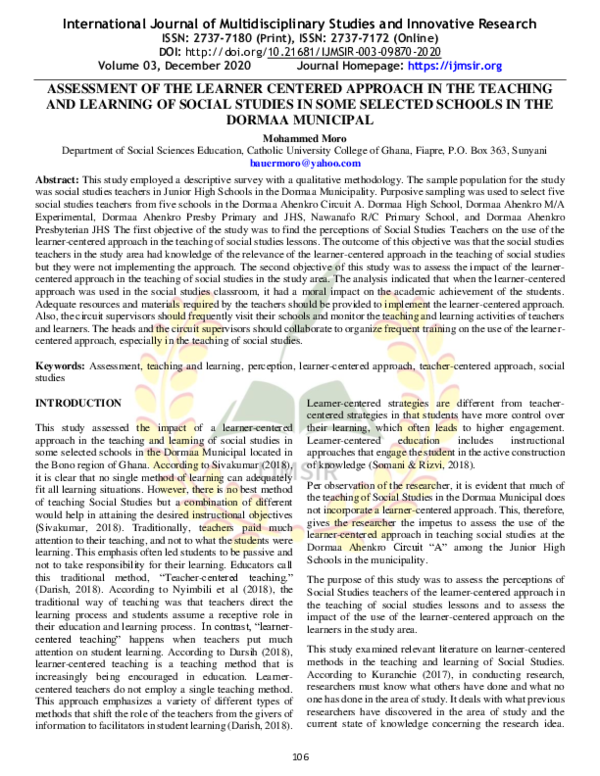 (PDF) International Journal of Multidisciplinary Studies and Innovative ...