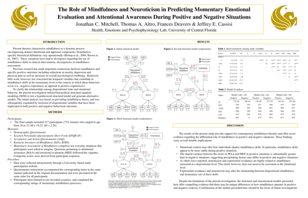 (PDF) The Role of Mindfulness and Neuroticism in Predicting Momentary ...