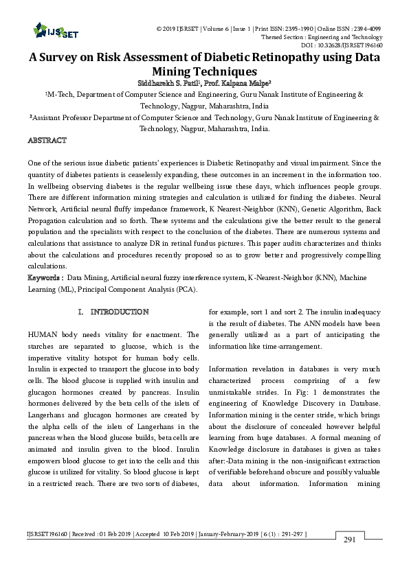 (PDF) A Survey on Risk Assessment of Diabetic Retinopathy using Data ...