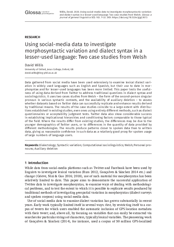 Cymraeg The Welsh Language Research Papers Academia Edu