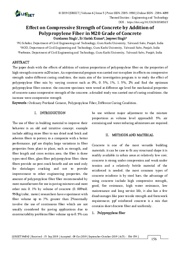 (PDF) Effect on Compressive Strength of Concrete by Addition of ...