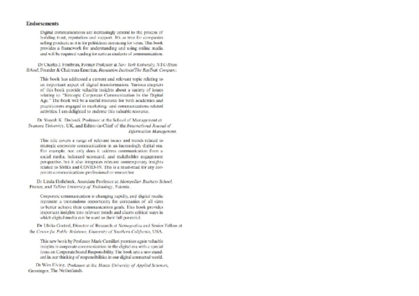 (PDF) Strategic Corporate Communication in the Digital Age