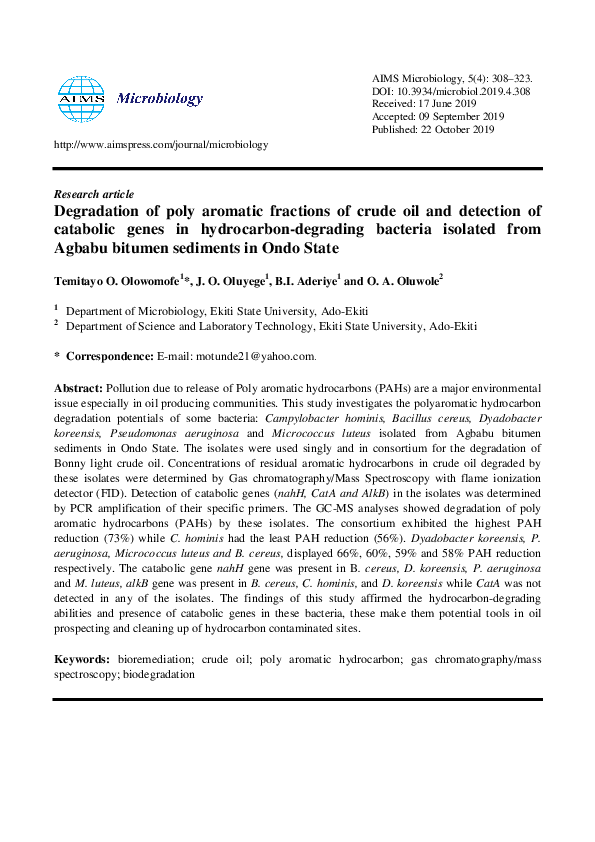 Biodegradation of hydrocarbons pdf image