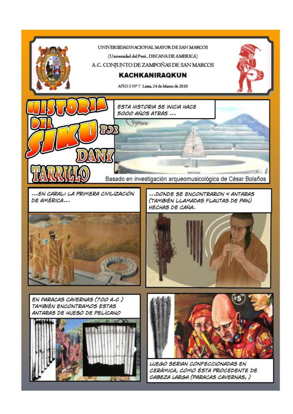 Describe inca musical instruments picture