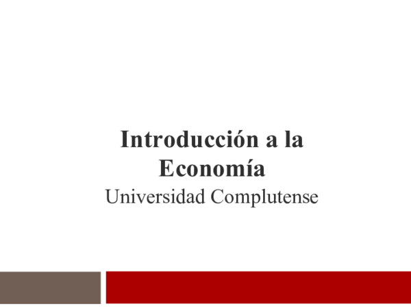 (DOC) Introducción a la Economía