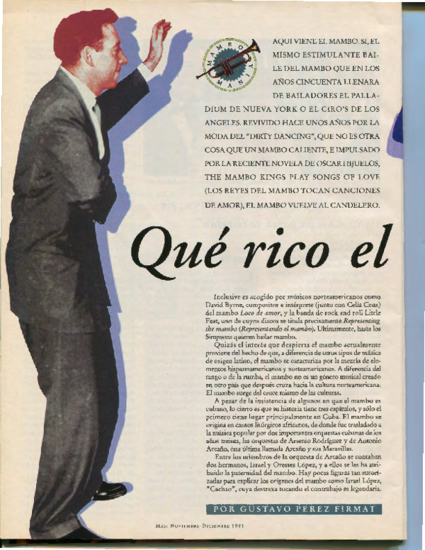 (PDF) “Qué rico el mambo.”
