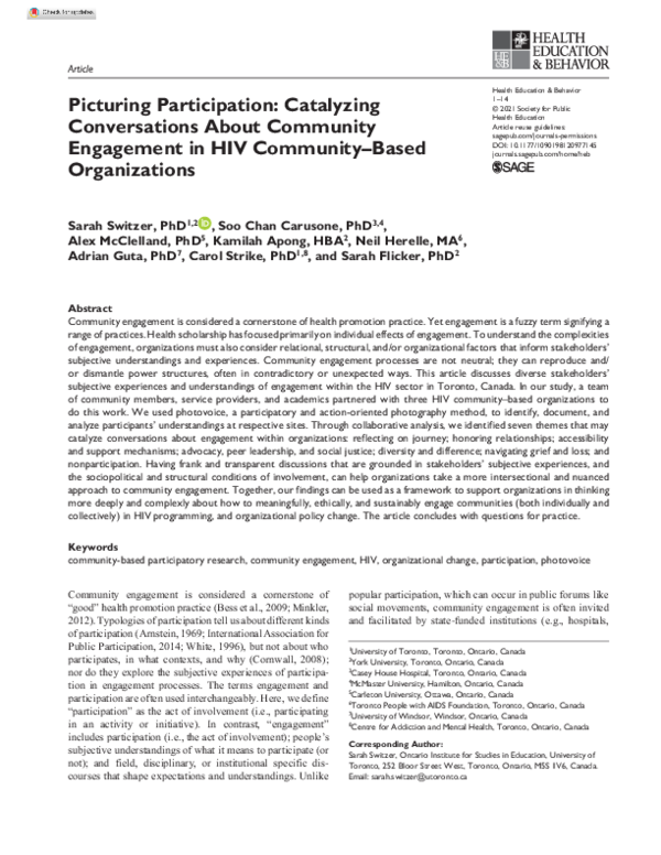 Community Health Research Papers Academia Edu