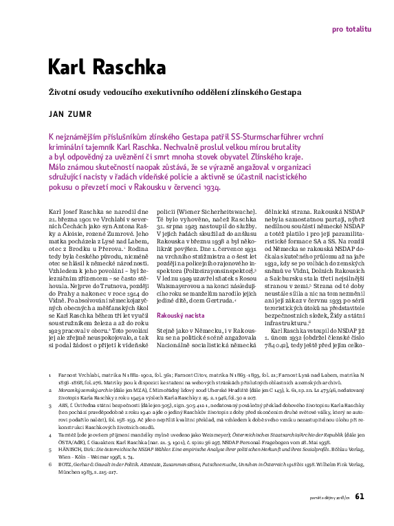 (PDF) Karl Raschka. Životní osudy vedoucího exekutivního oddělení ...