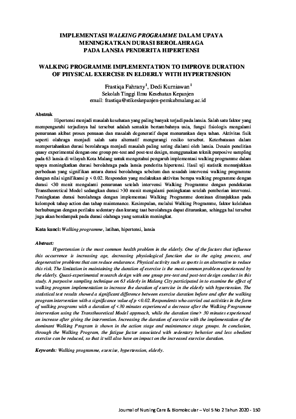 Hipertensi Pada Lansia Research Papers Academia Edu