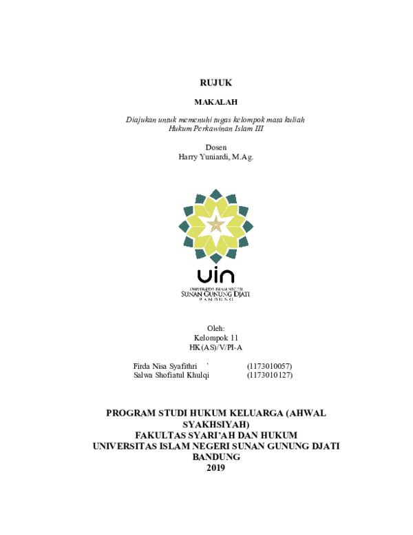 Hukum Keluarga Dan Perkawinan Research Papers Academia Edu