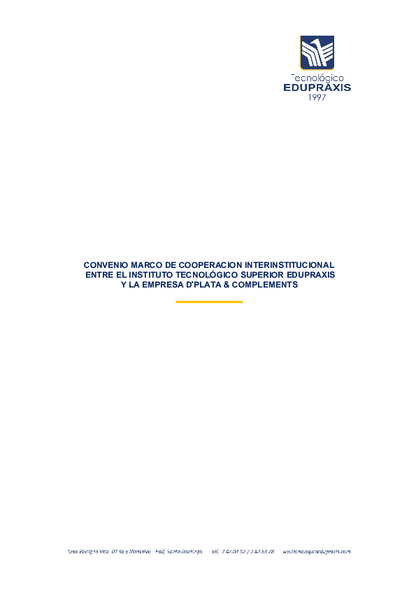 (DOC) CONVENIO MARCO DE COOPERACION INTERINSTITUCIONAL ENTRE EL ...