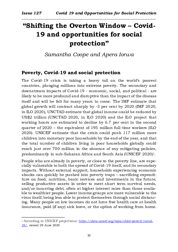 pdf shifting the overton window covid 19 and opportunities for