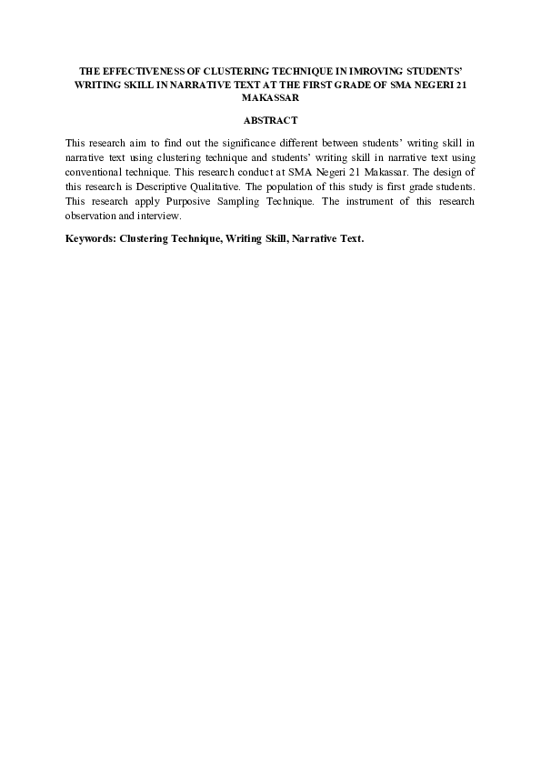 (PDF) THE EFFECTIVENESS OF CLUSTERING TECHNIQUE IN IMROVING STUDENTS ...