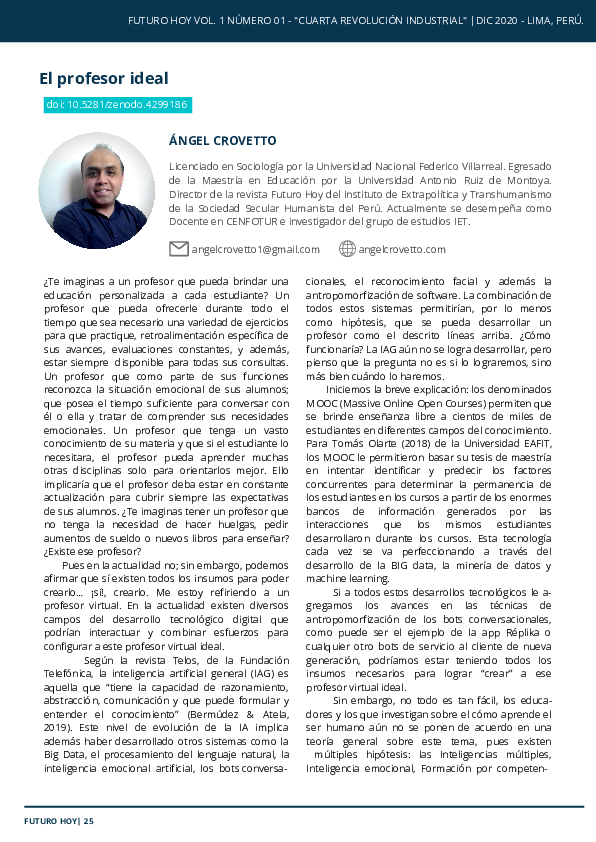 (PDF) El profesor ideal