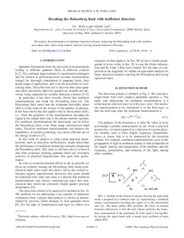 (PDF) Breaking the Heisenberg limit with inefficient detectors