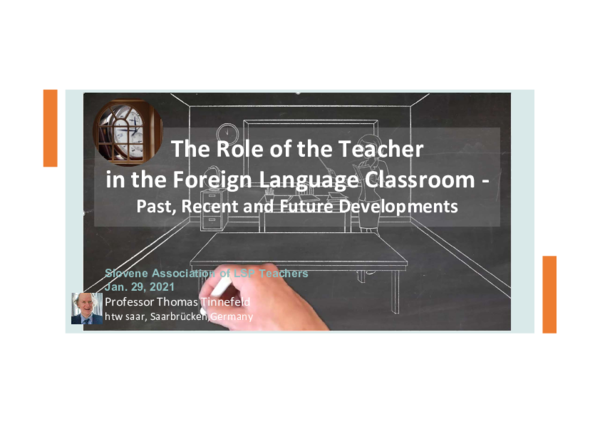 (PDF) The Role of the Teacher in the Foreign Language Classroom - Past ...