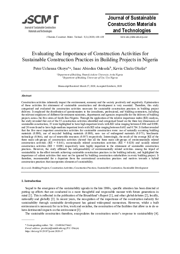 (PDF) Journal of Sustainable Construction Materials and Technologies ...