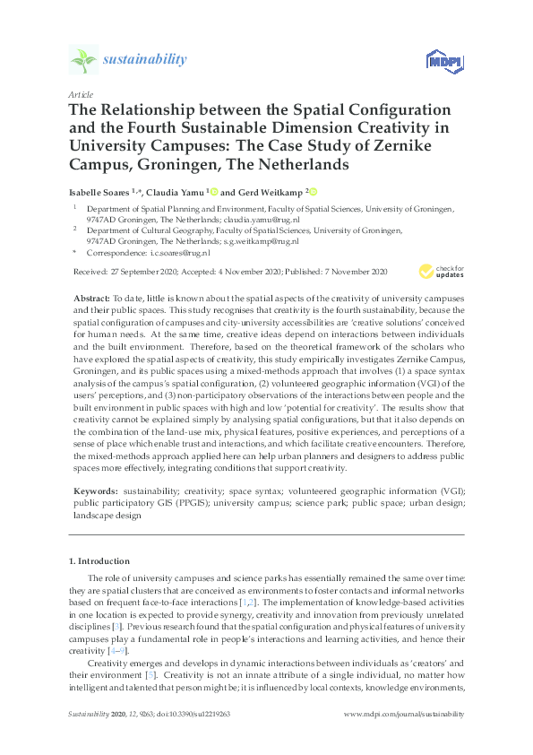 (PDF) The relationship between the spatial configuration and the fourth ...