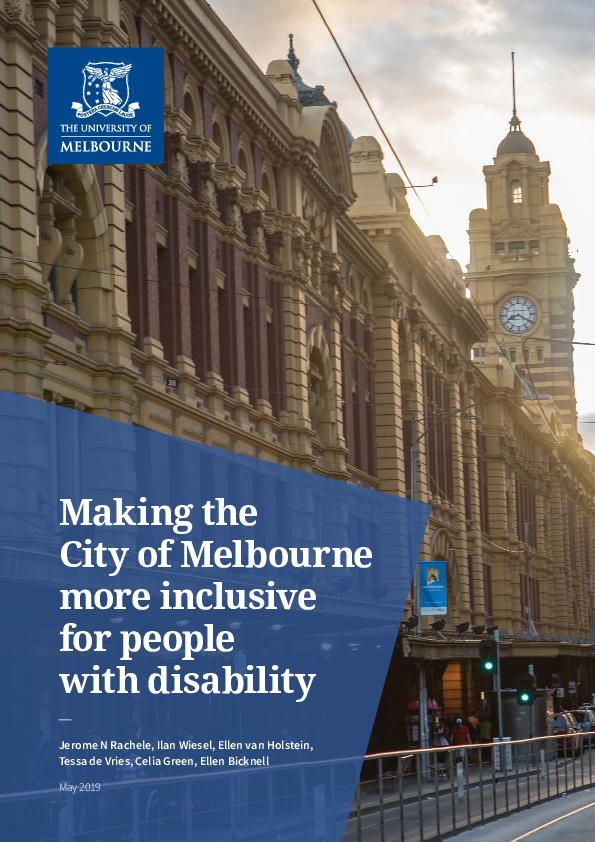 Pdf Making The City Of Melbourne More Inclusive For People With